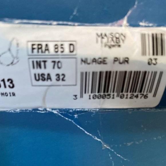 MAISON LEJABY PARIS 5513-04 NEW  SZ 32 D BLACK NUAGE PUR UNDERWIRED FULL CUP BRA - Picture 5 of 7